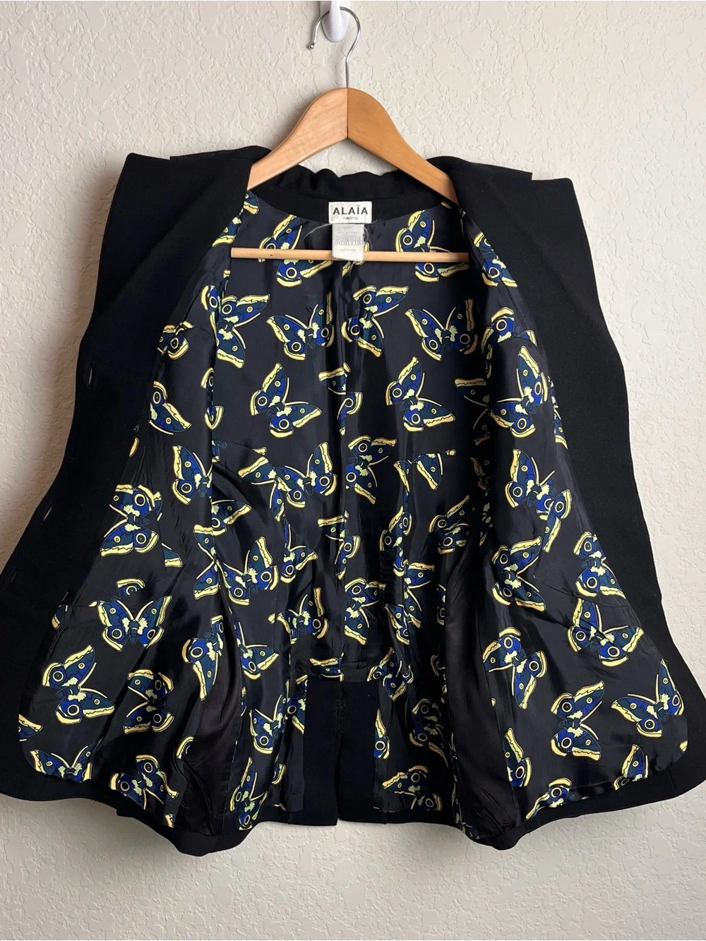 Vintage Azzedine Alaïa 1991 Butterfly Archive Sculpted Blazer FR 38 Jacket Rare - Picture 16 of 16